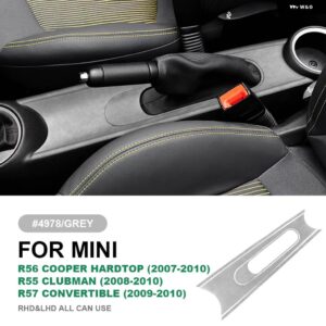 ミニクーパー ハードトップ R56 クラブマン R55 コンバーチブル R57 ハンドブレーキパネル ステッカー インテリア イタリアントップスエード - 4978 R55 R56 R57