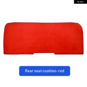 フランネル ミニクーパー R50 R53 R55 R56 R60 R61 F54 F55 F56 F60 カーシート クッション カバーセット フロントリアシート パッド カバー - Red Rear 1pc