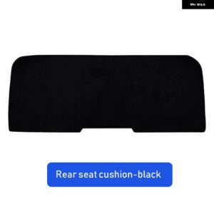 フランネル ミニクーパー R50 R53 R55 R56 R60 R61 F54 F55 F56 F60 カーシート クッション カバーセット フロントリアシート パッド カバー - Black Rear 1pc