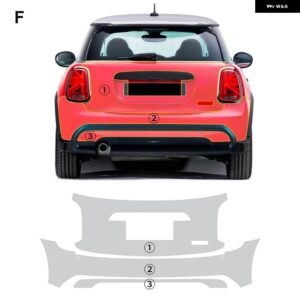 ペイントフィルム ミニ F56 クーパー S 2 ドア 2022 2023 2024 クリアブラキット 8.5 ミルボディ ステッカー プレカット PPF TPU - minicooper f56 trunk