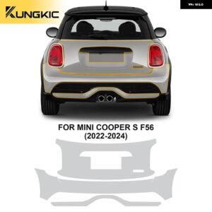 ペイントフィルム ミニ F56 クーパー S 2 ドア 2022 2023 2024 クリアブラキット 8.5 ミルボディ ステッカー プレカット PPF TPU - cooper s f56 trunk