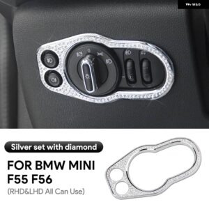 ヘッドライト コントロールパネル シェル ミニクーパー F55 F56 インテリア スイッチ ボタン パネル ステッカー 人工ダイヤモンド