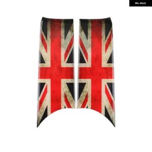 2個 3D エポキシドア アームレスト ステッカー カバー ミニクーパー F56 ミニ F56 JCW インテリア トリム デカール - Retro Union Jack