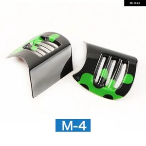 2個 カーエアコンベント アウトカバー ステッカー 室内 装飾 ミニクーパー F56 F55 カースタイリング - Green 2Pcs