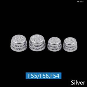 ダッシュボード エアアウトレットノブカバー ベント サークルリング 装飾 ミニクーパー F54 F55 F56 R55 R56 R60 - Silver F54 F55 F56