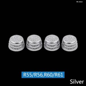 ダッシュボード エアアウトレットノブカバー ベント サークルリング 装飾 ミニクーパー F54 F55 F56 R55 R56 R60 - Silver R55 56 R60 61