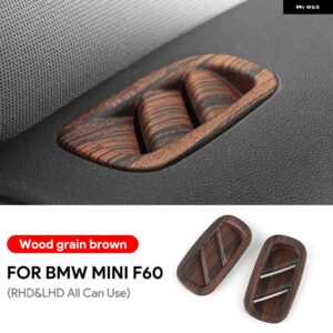 ABS ミニクーパー F60 カントリーマン ダッシュボード エアアウトレット A 列ベント カバー 装飾 インテリア フレームカースタイリング - Wood grain