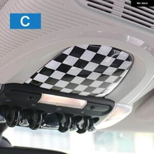 3D 車内ルーフ読書灯 ステッカー カバー ミニクーパー F56 F55 カントリーマン F60 カースタイリング デカール - Checker