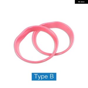 ミニクーパー F60 ミニ F60 カントリーマン JCW ミニカントリーマン F60 フロント フォグランプ フレーム ステッカー - Pink 2pcs