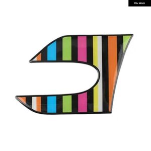 2個 サイドウイングフェンダー ステッカー ボディセクションスカットル デカール ミニクーパー F55 F56 ハッチバック - Rainbow