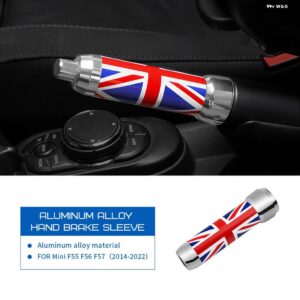 合金 インテリア 車ハンドブレーキグリップ カバー トリム ミニクーパー JCW F55 ハードトップ F57 F56 ハッチバック - Union Jack