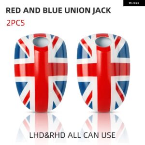 プラスチック フロントガラス 水スプレーノズルカバー ステッカー ミニクーパー F54 F55 F56 F57 F60 カントリーマン - Union Jack