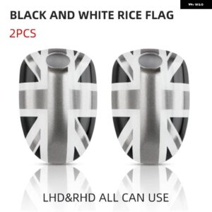 プラスチック フロントガラス 水スプレーノズルカバー ステッカー ミニクーパー F54 F55 F56 F57 F60 カントリーマン - Gray Union Jack