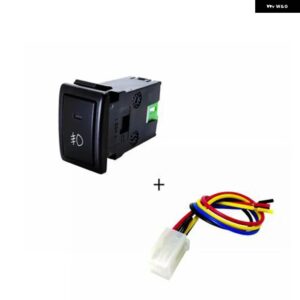 スズキ 1PC 自動 ヘッドライト DRL 電子犬ファンフロント フォグランプ リア フォグランプ スイッチ ボタン ジムニー 07-15 - Front fog lights