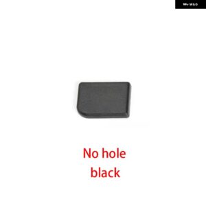 グローブボックス ハンドルカバー 蓋ロック スイッチ ボタン カバー メルセデス W220 S クラス - no hole black