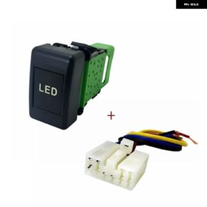 1PC フロント フォグランプ リア フォグライト 音楽 LED 自動 ヘッドライト 電源 スイッチ ボタン いすゞ KV100 - LED