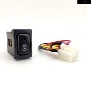 スズキ 1PC LED ファン加熱リアビーレーダー パーキング センサー フォグライト バックミラー 折りたたみ スイッチ ボタン ジムニー 07 - steering wheel heat