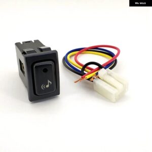スズキ 1PC LED ファン加熱リアビーレーダー パーキング センサー フォグライト バックミラー 折りたたみ スイッチ ボタン ジムニー 07 - Music