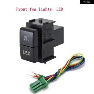 1PC デュアルキー スイッチ デュアル スイッチ フォグランプ レコーダー レーダー音楽 DRL 差動 スイッチ ボタン インフィニティ QX70 G37 QX80 FX37 - Fog lights and LED