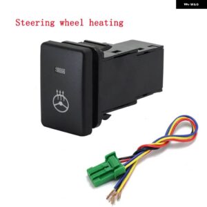 スズキ 1PC 加熱バックミラー ファン後 フォグライト バックミラー 折りたたみ スイッチ ボタン ジムニー 2019 - steering wheel heat