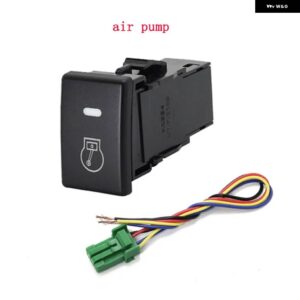 1PC LED エアポンプエアロック スポットライト DRL タンクバックミラー 加熱ファン ABS スイッチ ボタン いすゞ D-MAX - Air pump
