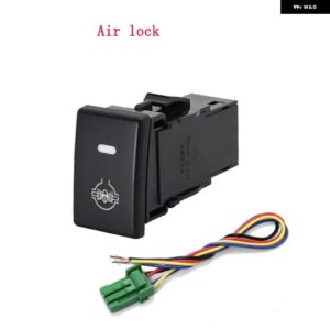 1PC LED エアポンプエアロック スポットライト DRL タンクバックミラー 加熱ファン ABS スイッチ ボタン いすゞ D-MAX - air lock