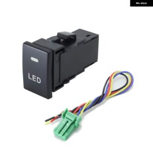 1PC ブルーライト DRL LED スポットライト 電子犬ファン電源バックミラー ダブル テールゲート スイッチ いすゞ D-MAX 20-22 - LED