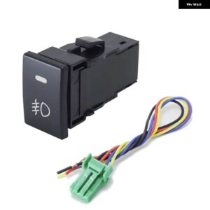 1PC ブルーライト DRL LED スポットライト 電子犬ファン電源バックミラー ダブル テールゲート スイッチ いすゞ D-MAX 20-22 - front fog light