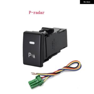 1PC LED パーキンダー電源フロント差動音楽バックミラー 加熱ファン ABS スイッチ ボタン いすゞ D-MAX - P-radar