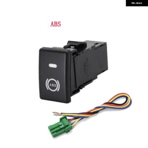 1PC LED パーキンダー電源フロント差動音楽バックミラー 加熱ファン ABS スイッチ ボタン いすゞ D-MAX - ABS