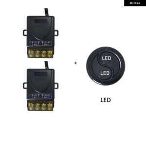 1セット 12 V-24 V スポットライト 電源フロントバンパー ライト LED 2 ボタン ヘッドライト 用 ワイヤレス リモート コントロール スイッチ - LED