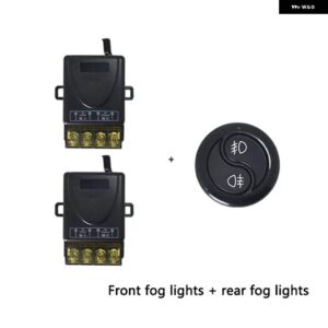 1セット 12 V-24 V スポットライト 電源フロントバンパー ライト LED 2 ボタン ヘッドライト 用 ワイヤレス リモート コントロール スイッチ - fog light