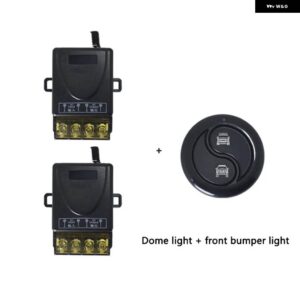 1セット 12 V-24 V スポットライト 電源フロントバンパー ライト LED 2 ボタン ヘッドライト 用 ワイヤレス リモート コントロール スイッチ - Spotlight