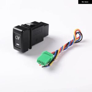 1PC フロント フォグランプ リア フォグライト 音楽 LED 自動 ヘッドライト 電源 スイッチ ボタン いすゞ D-MAX 2018 - Rear Fog Light