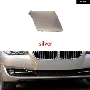フロントバンパー 牽引フックキャップカバー 5シリーズ F10 F18 長軸バージョン 11-13 51117246868 - Silver
