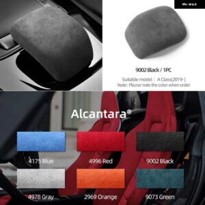 アルカンターラスエード ギアシフト ノブハンドル ABS カバー トリム ステッカー メルセデス W177 V177 W118 A クラスカー - Alcantara Black