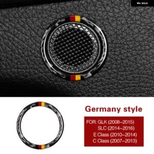 車内カーボンマイクリング 装飾 ステッカー メルセデス GLK SLC E C クラス 2007-2016 - Germany Style