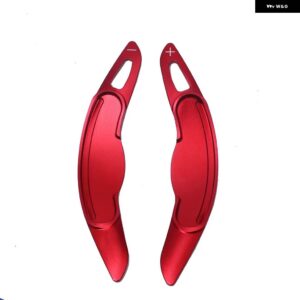 ミニクーパー S JCW F54 F55 F56 F57 F60 カントリーマンクラブマンアルミ ステアリングホイール シフトパドル延長カバー - Red