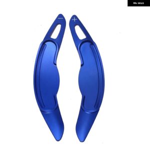ミニクーパー S JCW F54 F55 F56 F57 F60 カントリーマンクラブマンアルミ ステアリングホイール シフトパドル延長カバー - Blue