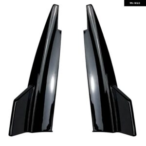 リアバンパー リップスプリッター スポイラー コーナープロテクター メルセデス CLA クラス C117 CLA180 200 CLA45 AMG 2013-2019 - Gloss Black
