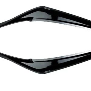 カムリ風ナイフフロント フォグランプ アイブロウ スポイラー カーボン 装飾 - Gloss Black