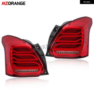 スズキ テールライト スイフト MK5 AZ 2017-2022 リアライトウィンカーストップブレーキランプ駆動 フォグランプ カー - Red A Pair