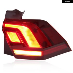 テールライト VW ティグアン 2017-21 LED リアライトと ウィンカーライト ストップブレーキランプドライビングライト - Right
