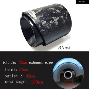 カーボンマフラー 装飾 JCW ミニクーパー F54 F55 F56 F57 F60 R55/R56/R57/R58 テールヒント - Black in72