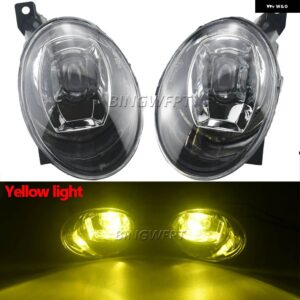 2 X CANバス フォグライト アセンブリ LEDレンズフォグ デイタイム ランニングランプDRL 30W 6000LM 12Vシート アルハンブラ用2010-2016 - Style A Yellow
