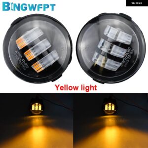 1ペア カースタイリング LED フォグランプ 26150-8990B インフィニティ G G25 G37 2011 2012 2013 - Yellow Light