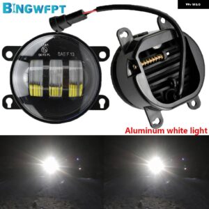 スズキ アルミ ジムニー FJ 35855-2014 DRL LED 12V H11 フォグランプ アセンブリ フォグランプ - Aluminum white