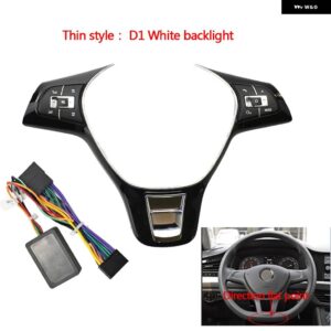 ステアリングホイール コントロールボタン スイッチ ボリュームボタン VW MK6 ゴルフ 7 ジェッタ ポロ多機能 オーディオ スイッチ ボタン - Style D1 Thin