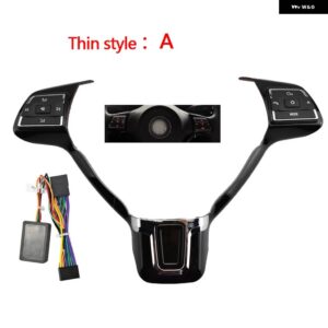 オーディオ スイッチ ボタン VW MK6 ゴルフ ジェッタ ポロ多機能 ステアリングホイール コントロールボタン スイッチ ボリュームボタン - Style A Thin