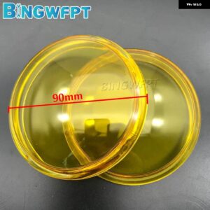 スズキ 2X ラウンド直径 90MM フォグランプ SX4 グランドビターラアルトスイフトスプラッシュジムニーイエロー防曇ガラス - Yellow glass